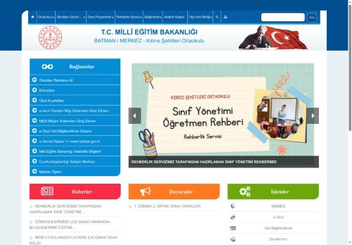 BATMAN / MERKEZ - Kıbrıs Şehitleri Ortaokulu