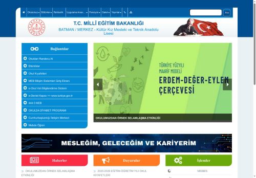 BATMAN / MERKEZ - Kültür Kız Mesleki ve Teknik Anadolu Lisesi