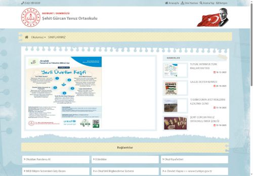 BAYBURT / DEMİRÖZÜ - Şehit Gürcan Yavuz Ortaokulu