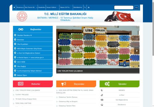 BATMAN / MERKEZ - 15 Temmuz Şehitleri İmam Hatip Ortaokulu