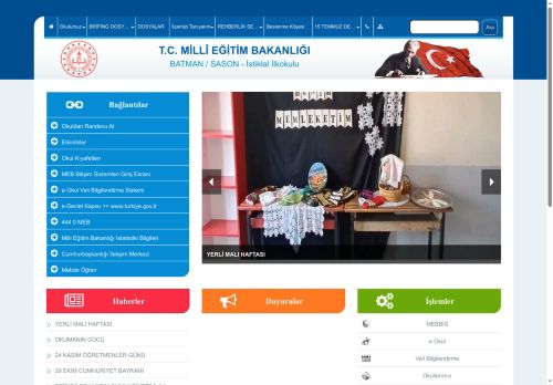BATMAN / SASON - İstiklal İlkokulu