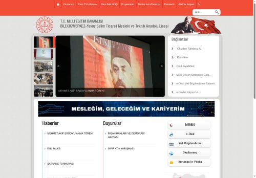 BİLECİK / MERKEZ - Yavuz Selim Ticaret Mesleki ve Teknik Anadolu Lisesi