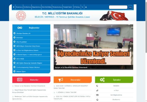 BİLECİK / MERKEZ - 15 Temmuz Şehitler Anadolu Lisesi