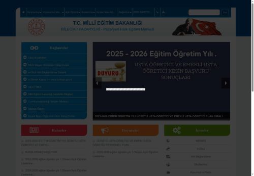 BİLECİK / PAZARYERİ - Pazaryeri Halk Eğitimi Merkezi