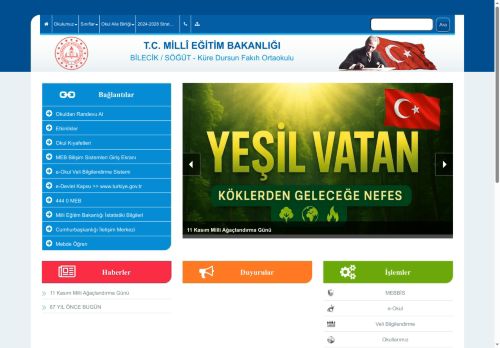 BİLECİK / SÖĞÜT - Küre Dursun Fakıh Ortaokulu