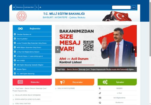 BAYBURT / AYDINTEPE - Çatıksu İlkokulu