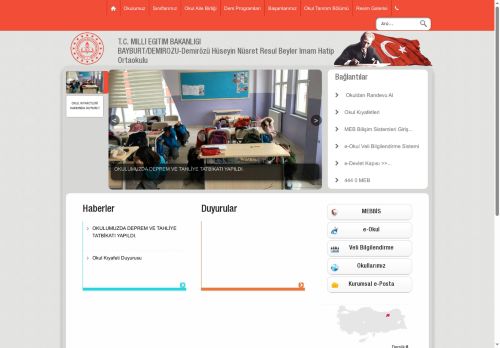 BAYBURT / DEMİRÖZÜ - Demirözü Hüseyin Nüsret Resul Beyler İmam Hatip Ortaokulu