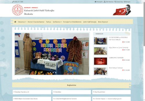 BAYBURT / MERKEZ - Kaleardı Şehit Halil Türkoğlu İlkokulu