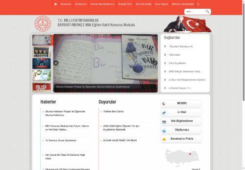 BAYBURT / MERKEZ - Milli Eğitim Vakfı Konursu İlkokulu