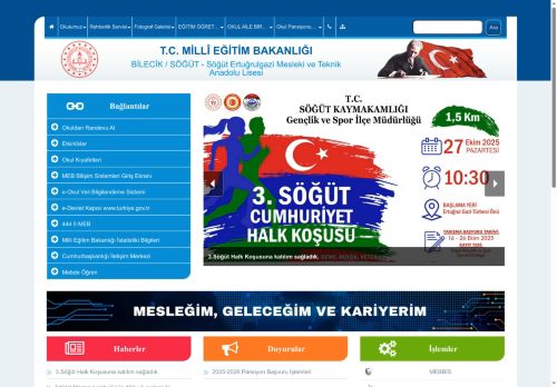 BİLECİK / SÖĞÜT - Söğüt Ertuğrulgazi Mesleki ve Teknik Anadolu Lisesi