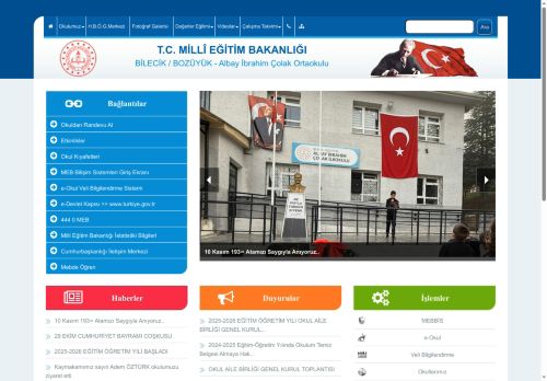 BİLECİK / BOZÜYÜK - Albay İbrahim Çolak Ortaokulu