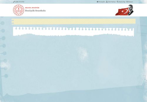 BİLECİK / BOZÜYÜK - Bozüyük Anaokulu