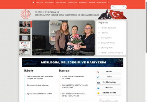 BİLECİK / BOZÜYÜK - Bozüyük Mimar Sinan Mesleki ve Teknik Anadolu Lisesi
