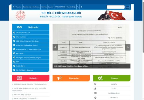 BİLECİK / BOZÜYÜK - Saffet Şeker İlkokulu