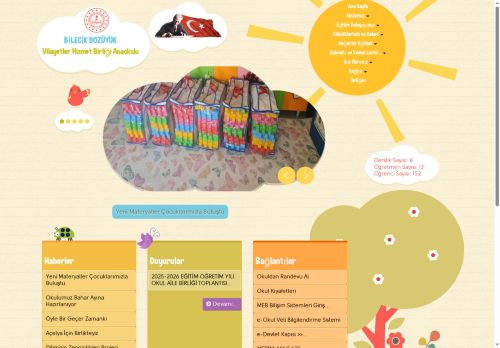 BİLECİK / BOZÜYÜK - Vilayetler Hizmet Birliği Anaokulu