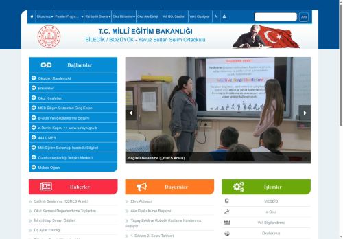 BİLECİK / BOZÜYÜK - Yavuz Sultan Selim Ortaokulu