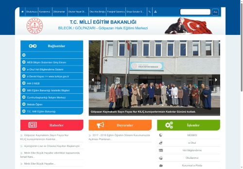 BİLECİK / GÖLPAZARI - Gölpazarı Halk Eğitimi Merkezi