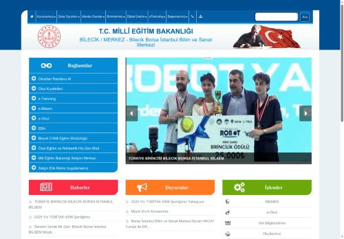 BİLECİK / MERKEZ - Bilecik Borsa İstanbul Bilim ve Sanat Merkezi