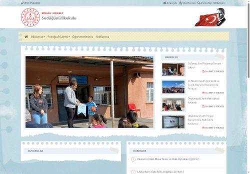 BİNGÖL / MERKEZ - Sudüğünü İlkokulu
