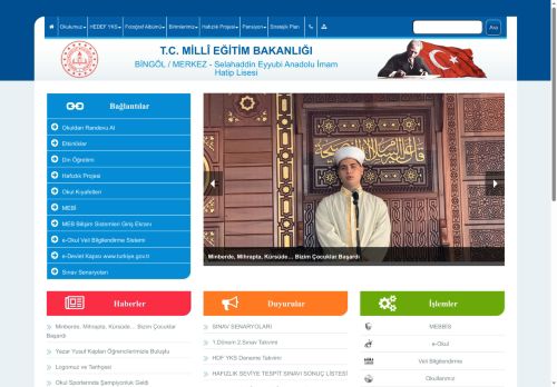 BİNGÖL / MERKEZ - Selahaddin Eyyubi Anadolu İmam Hatip Lisesi