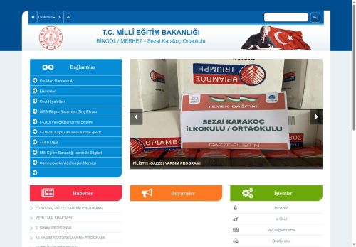 BİNGÖL / MERKEZ - Sezai Karakoç Ortaokulu