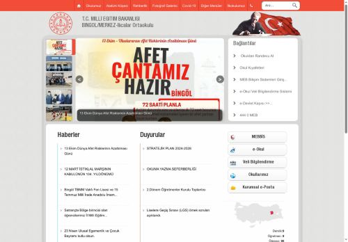 BİNGÖL / MERKEZ - Ilıcalar Ortaokulu