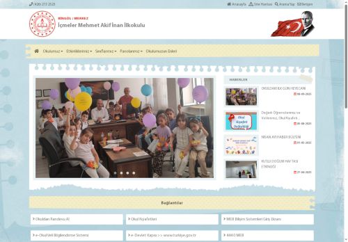 BİNGÖL / MERKEZ - İçmeler Mehmet Akif İnan İlkokulu
