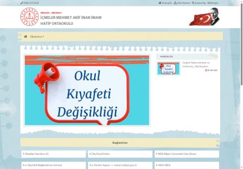 BİNGÖL / MERKEZ - İÇMELER MEHMET AKİF İNAN İMAM HATİP ORTAOKULU