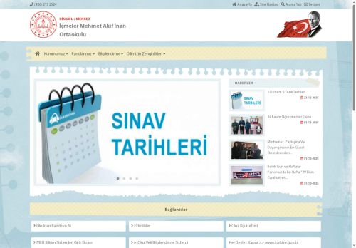 BİNGÖL / MERKEZ - İçmeler Mehmet Akif İnan Ortaokulu