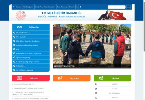 BİNGÖL / MERKEZ - Kazım Karabekir Ortaokulu