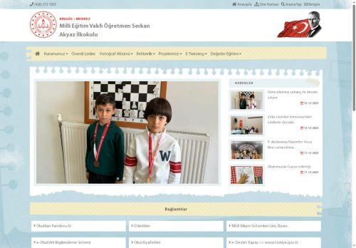 BİNGÖL / MERKEZ - Milli Eğitim Vakfı Öğretmen Serkan Akyaz İlkokulu