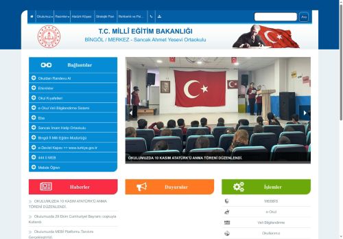 BİNGÖL / MERKEZ - Sancak Ahmet Yesevi Ortaokulu