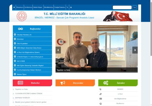 BİNGÖL / MERKEZ - Sancak Çok Programlı Anadolu Lisesi