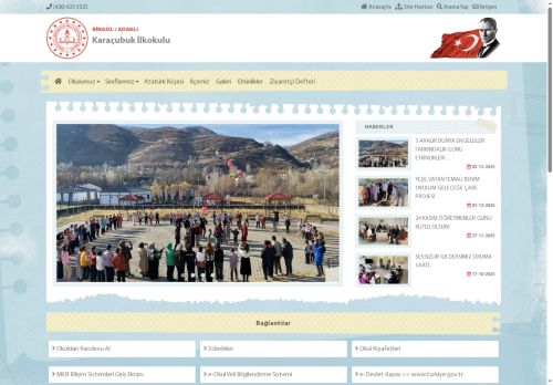 BİNGÖL / ADAKLI - Karaçubuk İlkokulu