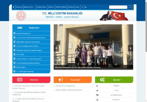 BİNGÖL / GENÇ - Çamlık İlkokulu