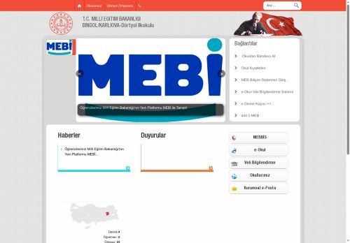 BİNGÖL / KARLIOVA - Dörtyol İlkokulu