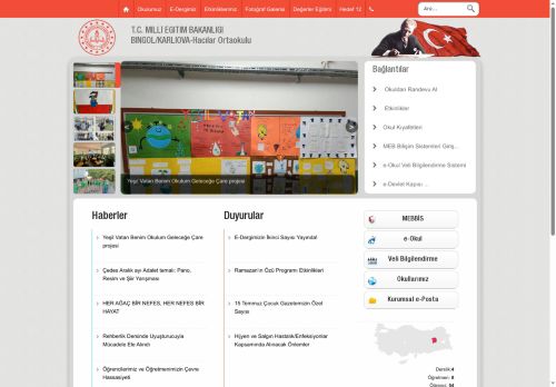 BİNGÖL / KARLIOVA - Hacılar Ortaokulu