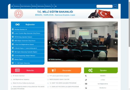 BİNGÖL / KARLIOVA - Karlıova Anadolu Lisesi