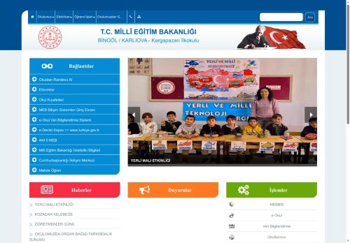 BİNGÖL / KARLIOVA - Kargapazarı İlkokulu