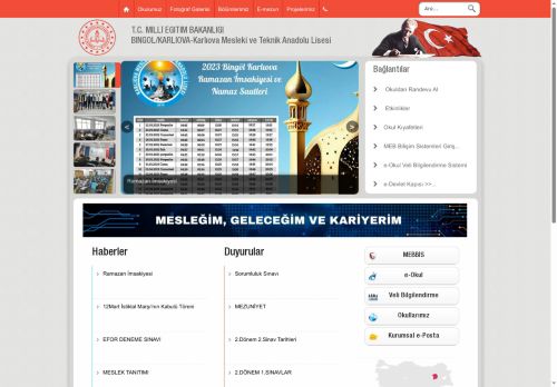 BİNGÖL / KARLIOVA - Karlıova Mesleki ve Teknik Anadolu Lisesi