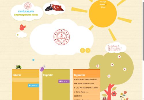 BİNGÖL / KARLIOVA - Serpmekaya Bedran İlkokulu