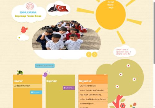 BİNGÖL / KARLIOVA - Serpmekaya Yalnızan İlkokulu