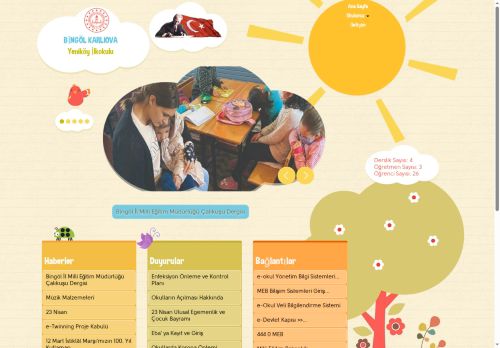 BİNGÖL / KARLIOVA - Yeniköy İlkokulu