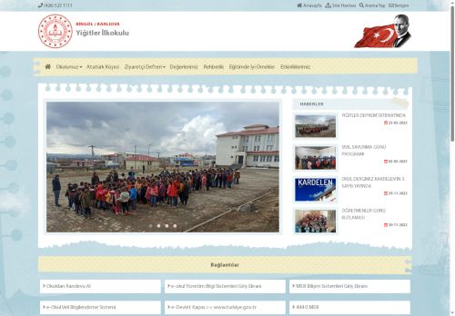 BİNGÖL / KARLIOVA - Yiğitler İlkokulu