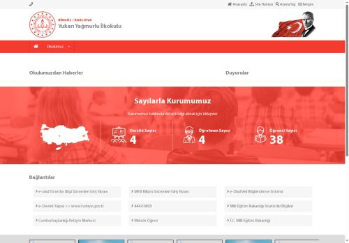 BİNGÖL / KARLIOVA - Yukarı Yağmurlu İlkokulu