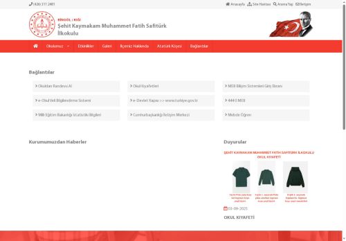 BİNGÖL / KIĞI - Şehit Kaymakam Muhammet Fatih Safitürk İlkokulu