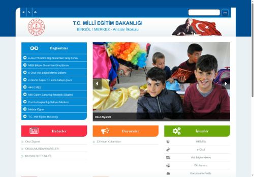 BİNGÖL / MERKEZ - Arıcılar İlkokulu