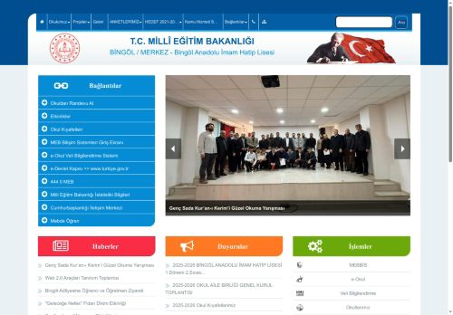 BİNGÖL / MERKEZ - Bingöl Anadolu İmam Hatip Lisesi