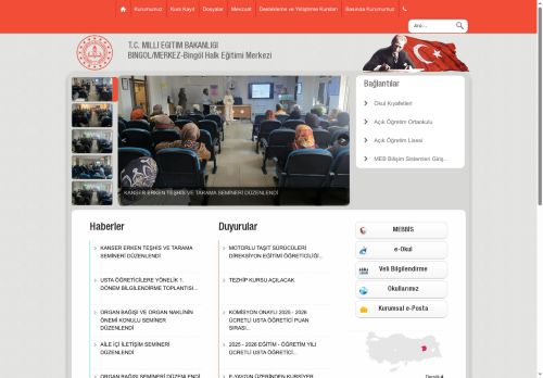 BİNGÖL / MERKEZ - Bingöl Halk Eğitimi Merkezi