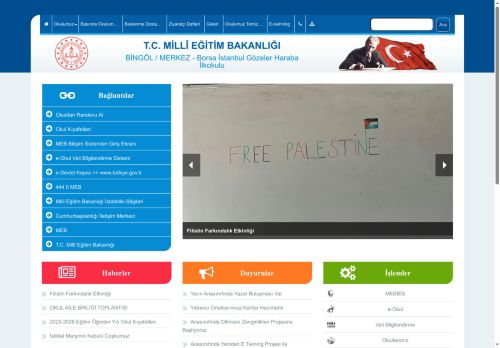 BİNGÖL / MERKEZ - Borsa İstanbul Gözeler Haraba İlkokulu